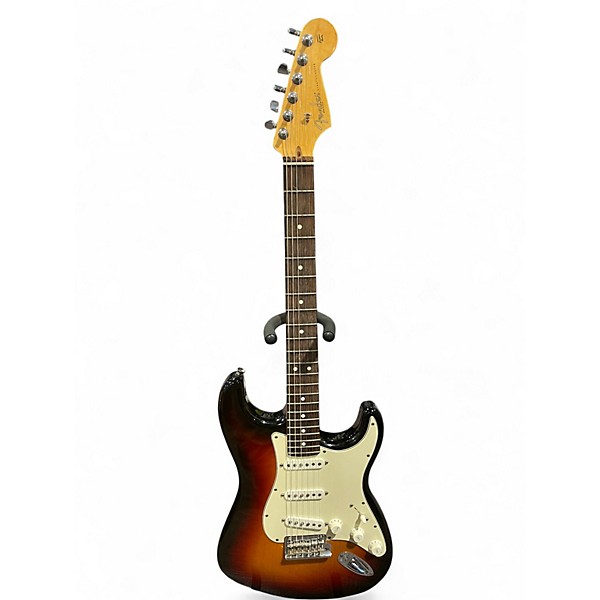 Used 2008 Fender American Standard Stratocaster 3 Color Sunburst Solid Body Electric Guitar