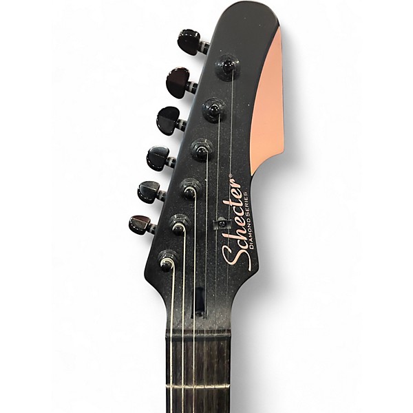 Used Schecter Guitar Research MACHINE GUN KELLY BLACK PINK Solid Body Electric Guitar