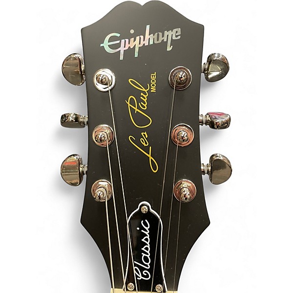 Used Epiphone Les Paul Classic Satin Purple Burst Solid Body Electric Guitar