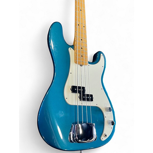 Used Fender American Standard Precision Bass AQUA MARINE Electric Bass Guitar