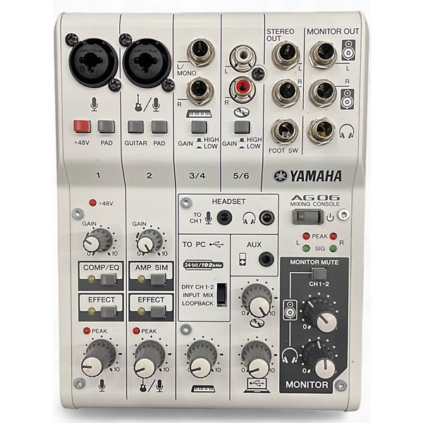 Used Yamaha AG06 Unpowered Mixer