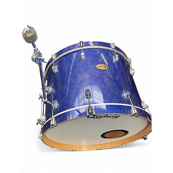 Used Ludwig 4 Piece Centennial Royal Blue Drum Kit