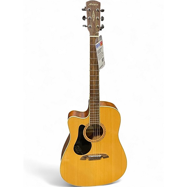 Used Alvarez ad60lce Natural Acoustic Electric Guitar