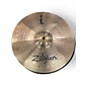 Used Zildjian 14in trash crash/trash hi hat top Cymbal