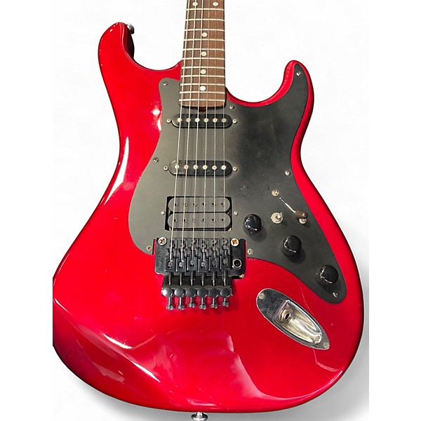 Used Kramer Pacer Series Strat Red Solid Body Electric Guitar
