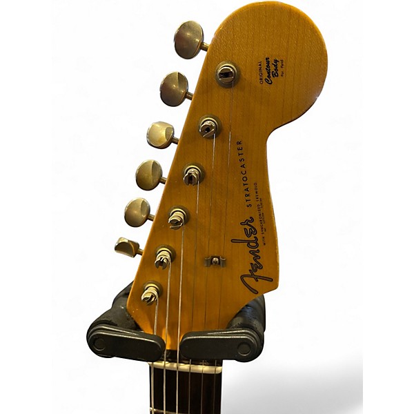 Used Fender CUSTOM SHOP '63 STRATOCASTER RELIC Olympic White Solid Body Electric Guitar