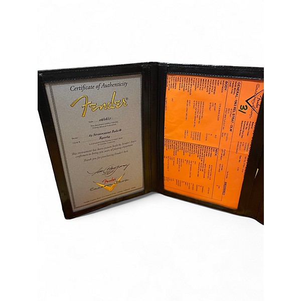 Used Fender CUSTOM SHOP '63 STRATOCASTER RELIC Olympic White Solid Body Electric Guitar