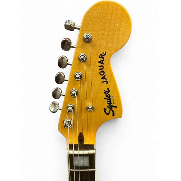 Used Squier CLASSIC VIBE JAGUAR Daphne Blue Solid Body Electric Guitar