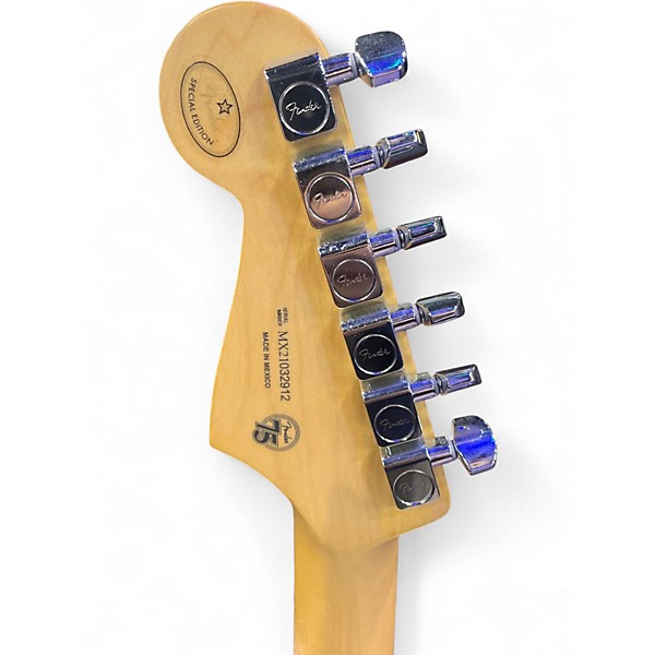 Used 2021 Fender 75th Anniversary Player Series HSS Stratocaster Sonic Blue Solid Body Electric Guitar