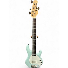 Used Ernie Ball Music Man Stingray 5 H Blue Electric Bass Guitar