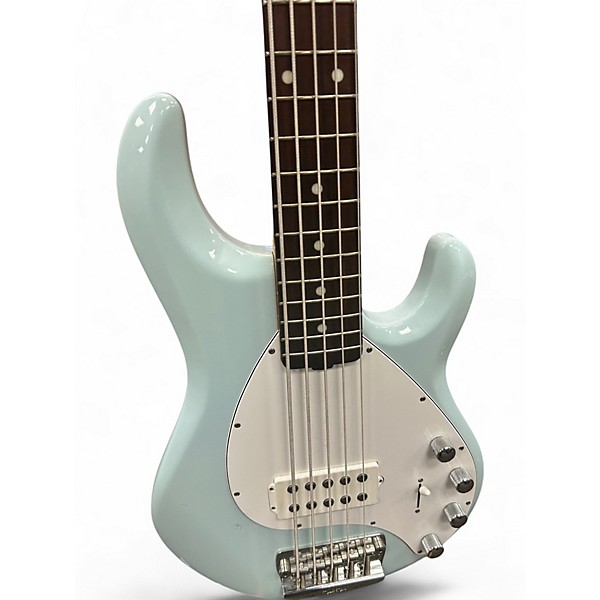 Used Ernie Ball Music Man Stingray 5 H Blue Electric Bass Guitar