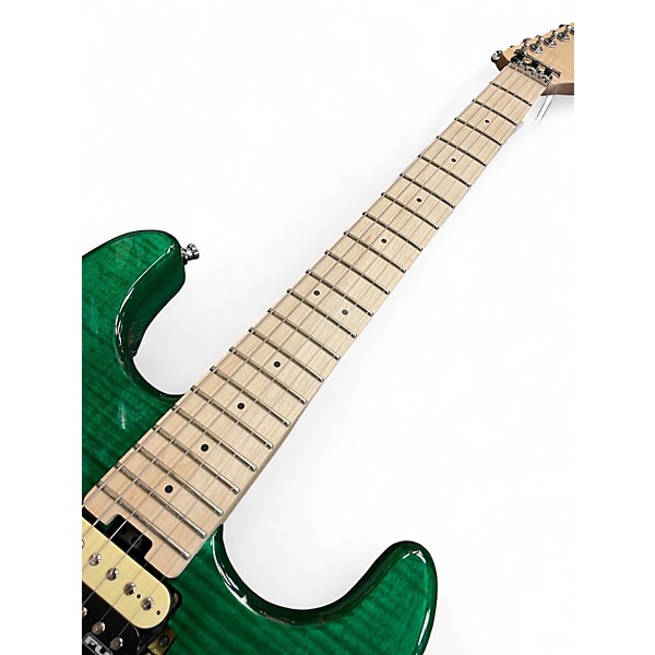 Used Fu Tone FU Pro Trans Green Solid Body Electric Guitar