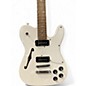 Used Fender JA90 Jim Adkins Thinline Telecaster Alpine White Hollow Body Electric Guitar
