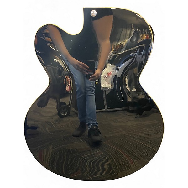 Used D'Angelico Premier Series EXL1 Black Hollow Body Electric Guitar