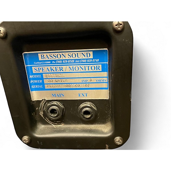 Used Basson B412BKSL Guitar Cabinet