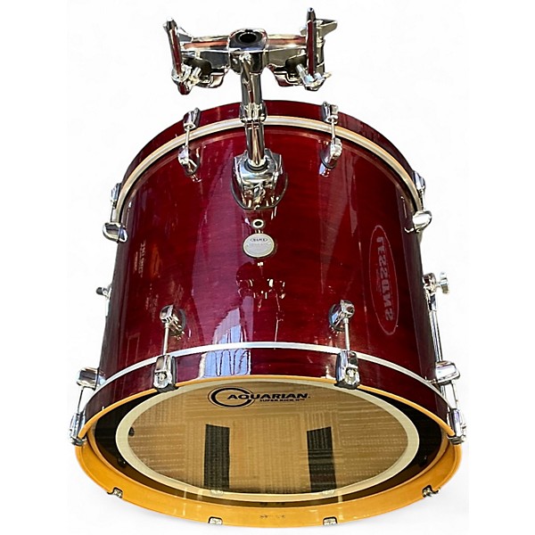 Used Mapex 4 Piece Meridian Crimson Red Burst Drum Kit