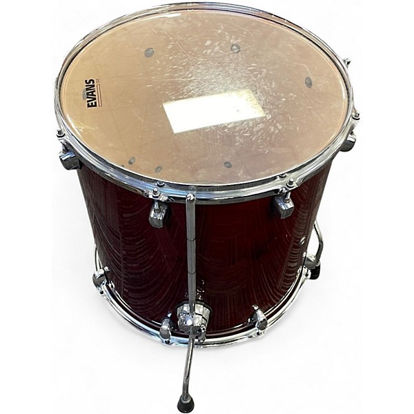 Used Mapex 4 Piece Meridian Crimson Red Burst Drum Kit