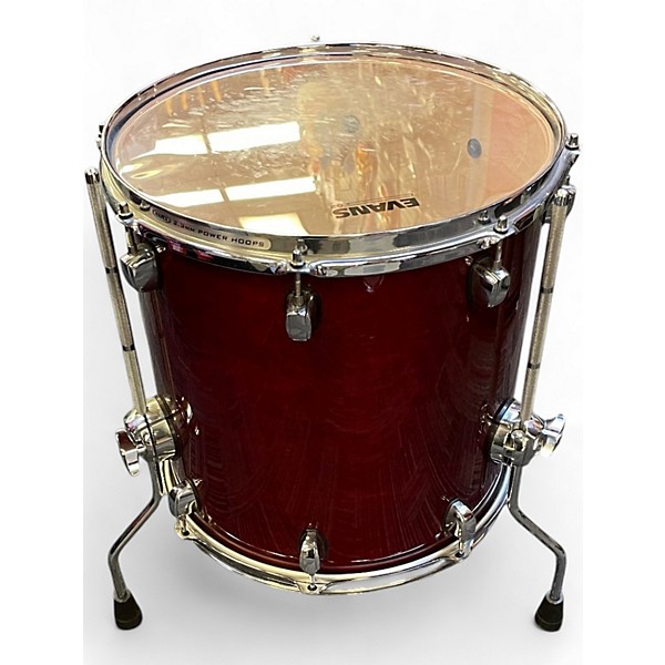 Used Mapex 4 Piece Meridian Crimson Red Burst Drum Kit