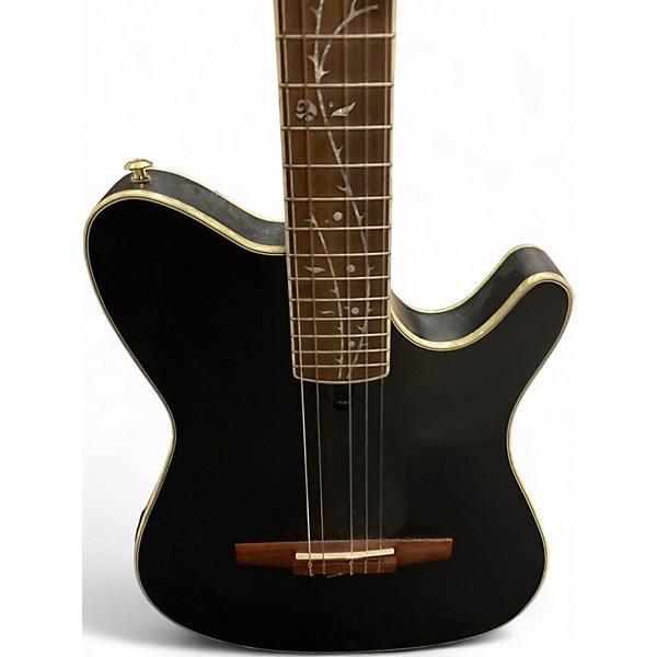 Used Ibanez TOD10N Black Classical Acoustic Electric Guitar