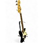Used Squier Precision Bass Black and White Electric Bass Guitar