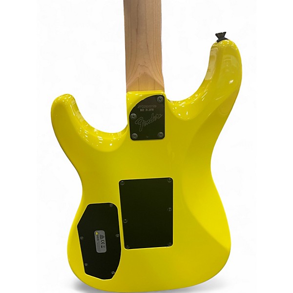 Used Fender Limited Edition HM Stratocaster Frozen Yellow Solid Body Electric Guitar