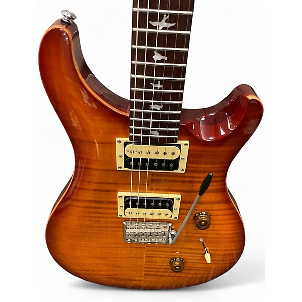 Used PRS SE Custom 24 Natural Solid Body Electric Guitar