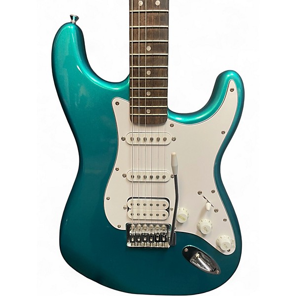 Used Squier Affinity Stratocaster Green Solid Body Electric