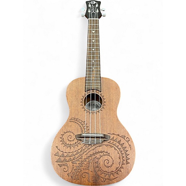 Used Luna Concert Tattoo Natural Ukulele