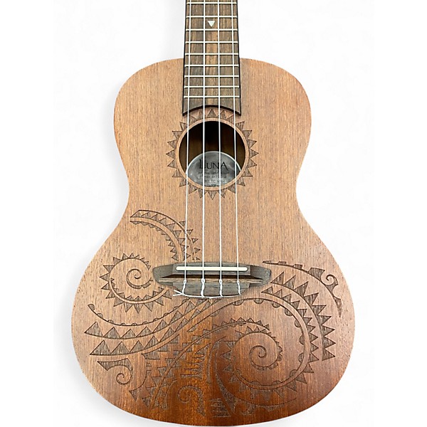 Used Luna Concert Tattoo Natural Ukulele
