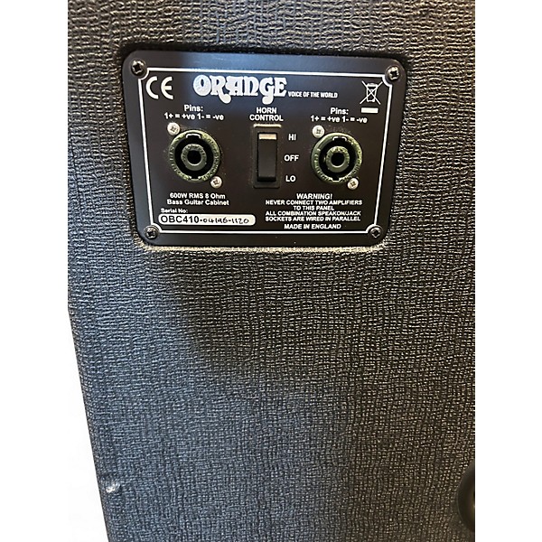 Used Orange Amplifiers OBC410 600W 4x10 Bass Cabinet