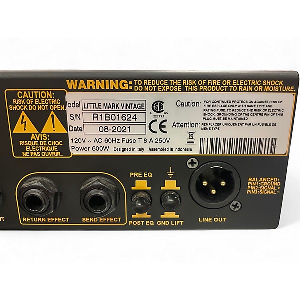 Used Markbass LITTLE MARK VINTAGE Tube Bass Amp Head