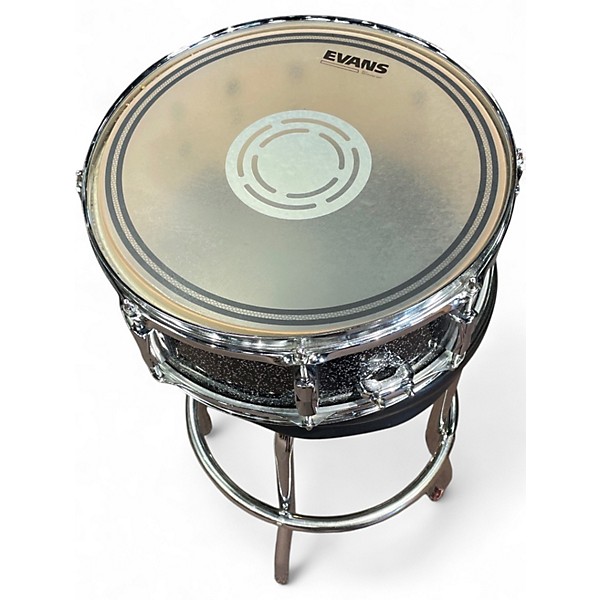 Used Pearl 14in Decade Maple Black and Silver Sparkle Drum