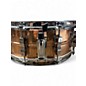 Used Ludwig 5X14 Rocker LM305 Bronze Snare Bronze Drum