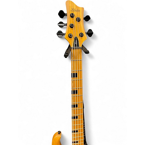 Used Schecter Guitar Research Riot 5 Session Natural Electric Bass Guitar