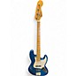 Used Fender Standard Jazz Bass blue Electric Bass Guitar thumbnail