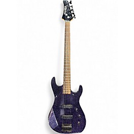 Used Hamer slammer 5 string purple sparkle Electric Bass Guitar