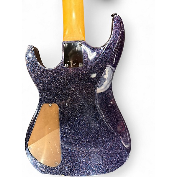 Used Hamer slammer 5 string purple sparkle Electric Bass Guitar