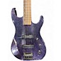 Used Hamer slammer 5 string purple sparkle Electric Bass Guitar
