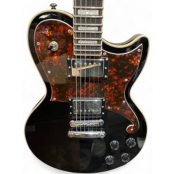 Used D'Angelico Premier Series Black Solid Body Electric Guitar