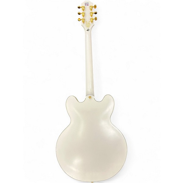 Used Epiphone EMILY WOLFE SHERATON WHITE WOLF BONE WHITE Hollow Body Electric Guitar
