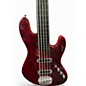 Used Lakland 55-AJ Skyline 5 String Black Cherry Electric Bass Guitar