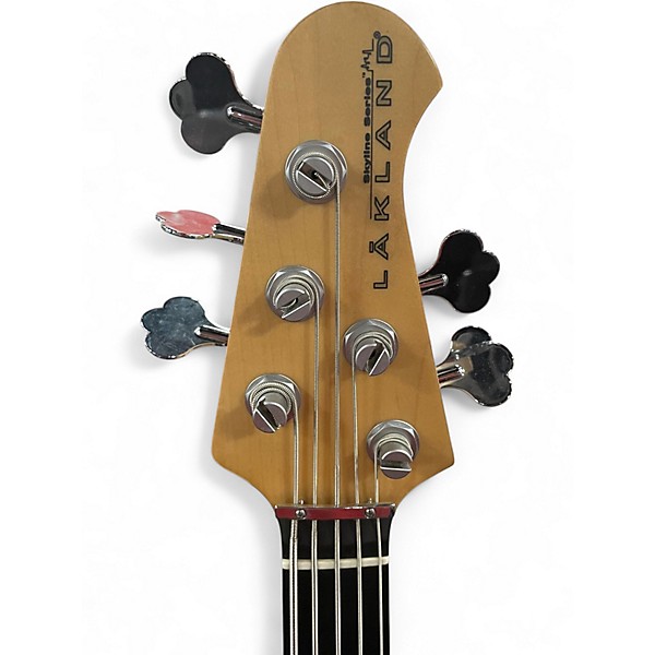 Used Lakland 55-AJ Skyline 5 String Black Cherry Electric Bass Guitar