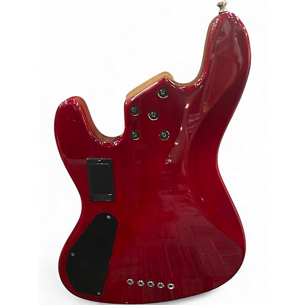 Used Lakland 55-AJ Skyline 5 String Black Cherry Electric Bass Guitar