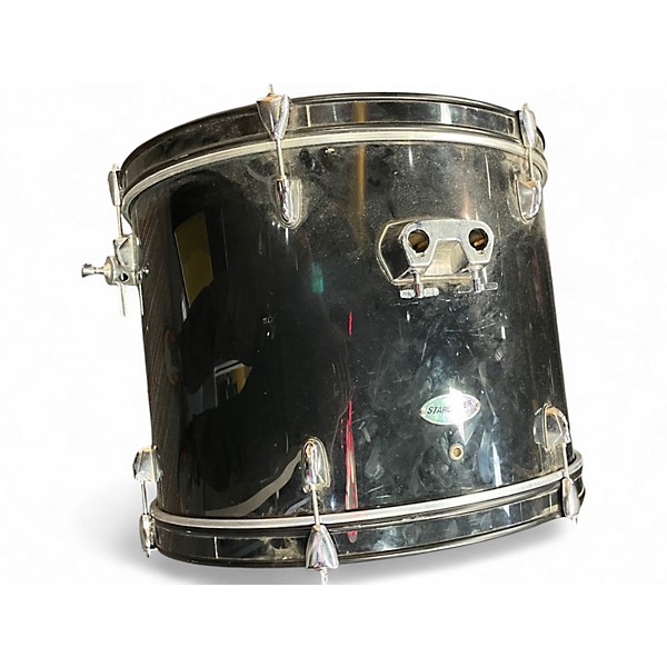 Used Starcaster by Fender 5 Piece DRUMSET Black Drum Kit