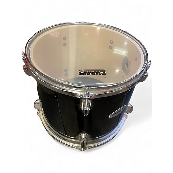 Used Starcaster by Fender 5 Piece DRUMSET Black Drum Kit