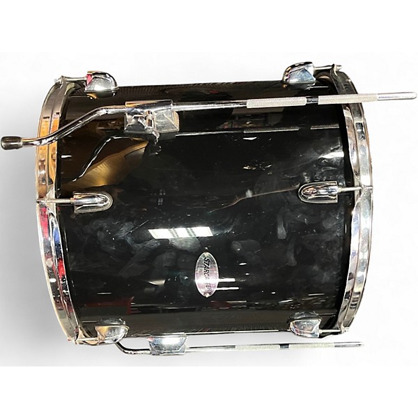 Used Starcaster by Fender 5 Piece DRUMSET Black Drum Kit