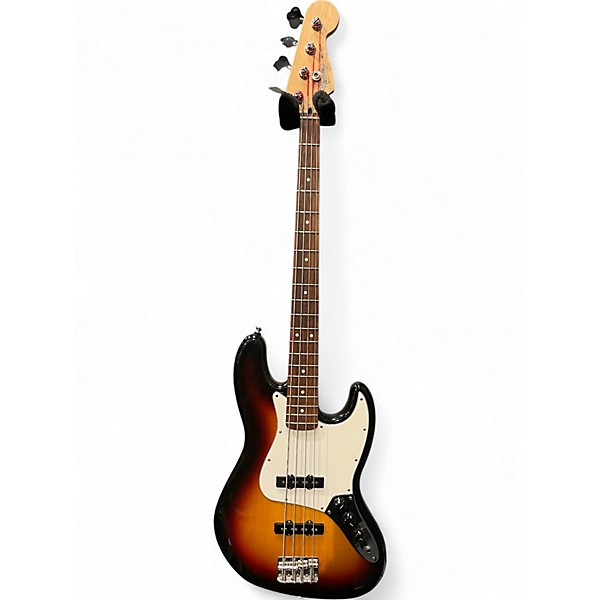 Used 2007 Fender Standard Jazz Bass 3 Tone Sunburst Electric Bass Guitar