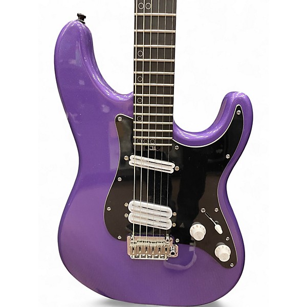 Used Schecter Guitar Research MV6 Metallic Purple Solid Body Electric Guitar