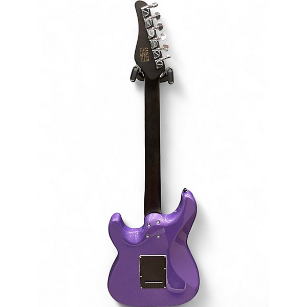Used Schecter Guitar Research MV6 Metallic Purple Solid Body Electric Guitar