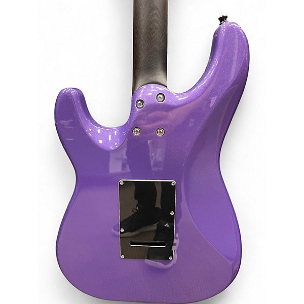 Used Schecter Guitar Research MV6 Metallic Purple Solid Body Electric Guitar